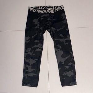Nike Pro Camo Print Compression Pants